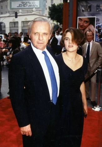 Энтони Хопкинс с дочерью Эбигейл в 1991 году.