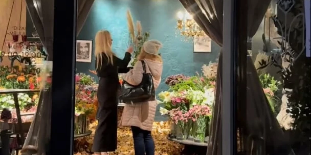 Tērbatas ielā atrodas veikals, kurā rudens ienācis pa īstam.