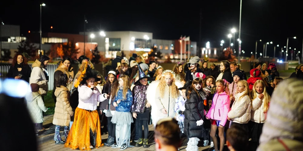 Halovīna svinēšana Piņķos (foto: Laura Baiba Balcere)