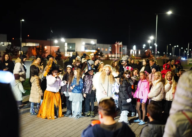 Halovīna svinēšana Piņķos (foto: Laura Baiba Balcere)