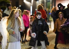 Halovīna svinēšana Piņķos (foto: Laura Baiba Balcere)