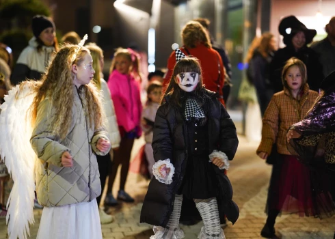 Halovīna svinēšana Piņķos (foto: Laura Baiba Balcere)