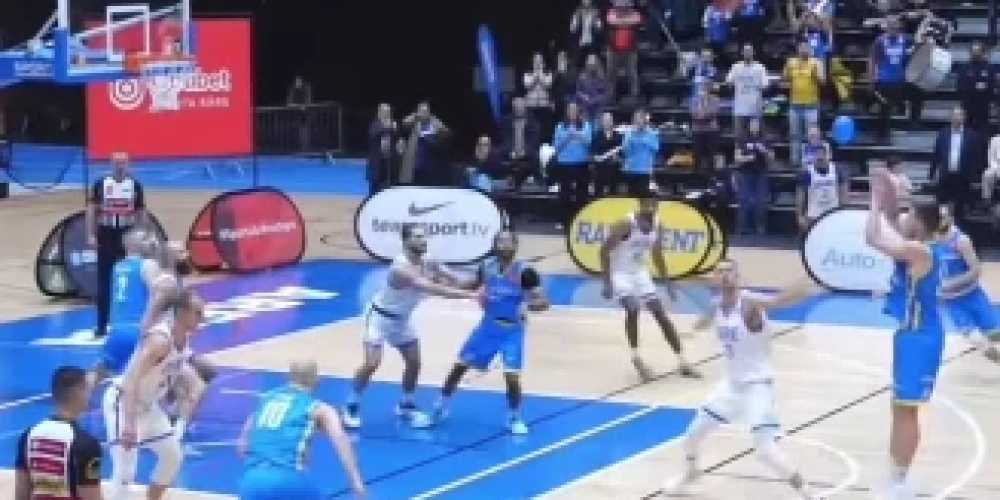 "Ventspils" iemet izšķirošo trīnīti (ekrānuzņēmums no video)