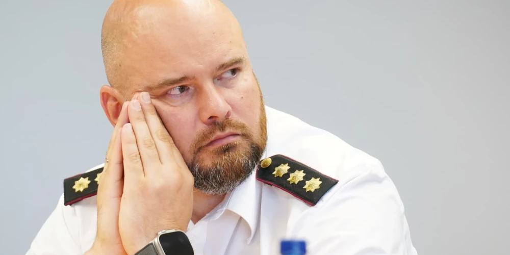 Valsts ugunsdzēsības un glābšanas dienesta priekšnieks pulkvedis Mārtiņš Baltmanis.