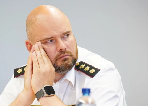 Valsts ugunsdzēsības un glābšanas dienesta priekšnieks pulkvedis Mārtiņš Baltmanis.