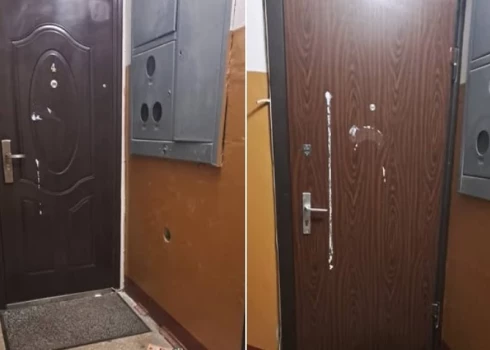 Следы "веселья" подростков после Хэллоуина.