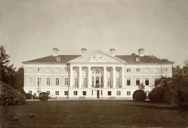 Elejas pils 1890. gadā.