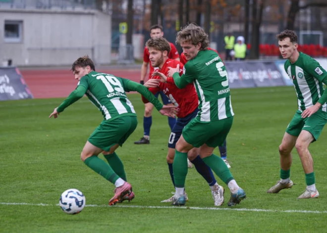 Čempione “Riga” nespēj pieveikt “Grobiņu”; “Metta” pabiedē “Jelgavu” un saglabā izredzes izsprukt no pēdējās vietas