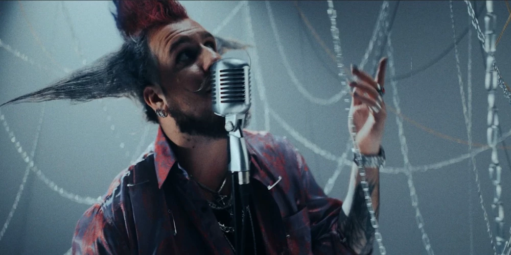 Rokmūziķis Miks Galvanovskis.