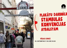 "Rīgas cirka" telpās gatavo plakātus protestam: vai valsts uzņēmums drīkst iesaistīties šādās aktivitātēs?