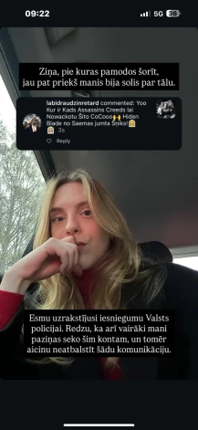 Biedrības "Centrs Marta" interešu aizstāvības vadītāja Beata Jonite piedzīvojusi nepatīkamu pieredzi – viņai sociālajos tīklos draudēts ar fizisku izrēķināšanos.