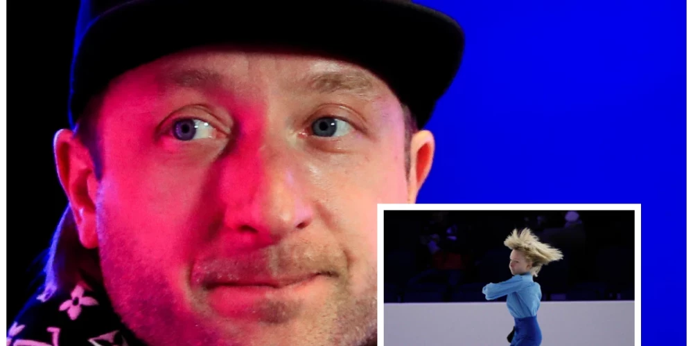 Jevgeņijs Pļuščenko un viņa dēls Aleksandrs (foto: Scanpix / Reuters / AP; kolāža: jauns.lv)