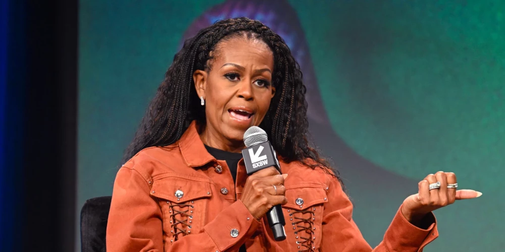 Bijusī ASV pirmā lēdija Mišela Obama.