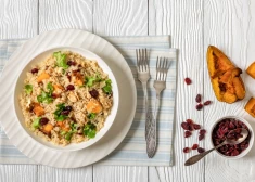 Золотое сочетание: как приготовить киноа с запеченной тыквой и мятой