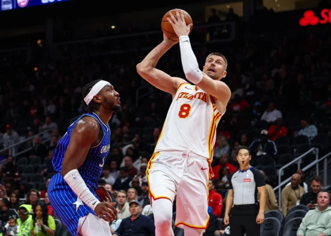 Porziņģis gūst 15 punktus "Hawks" uzvarā pār "Magic"