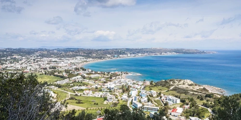 Популярный остров Родос в Греции.