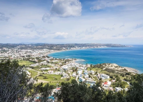 Популярный остров Родос в Греции.