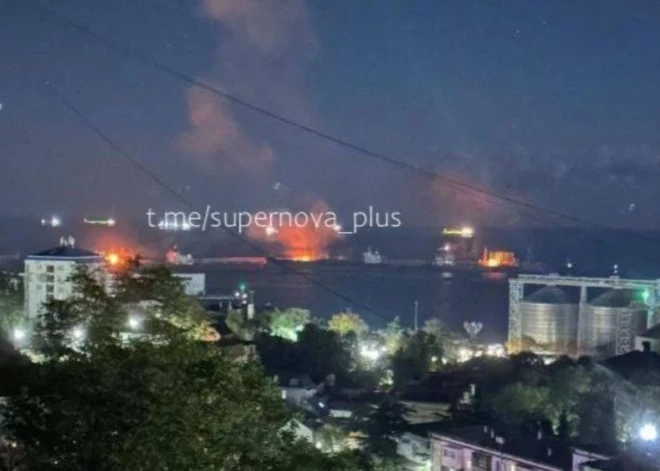 Krievijas Tuapses osta apturējusi naftas eksportu pēc ukraiņu dronu triecieniem