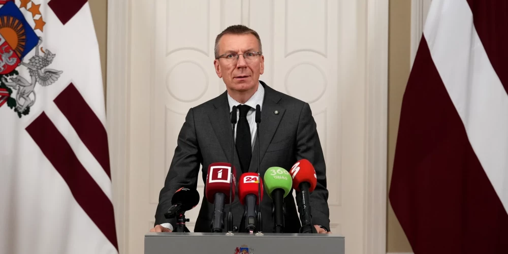 Latvijas Valsts prezidents Edgars Rinkēvičs.