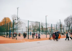 Rīgas Franču licejā pieejams sporta komplekss gan skolēniem, gan apkaimes iedzīvotājiem