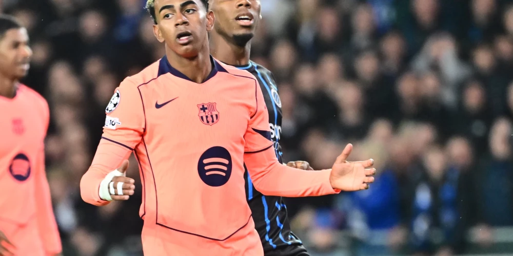 Jādomā, ka Lamins Jamals un "Barcelona" Beļģijā bija ieradušies pēc vairāk nekā neizšķirta.