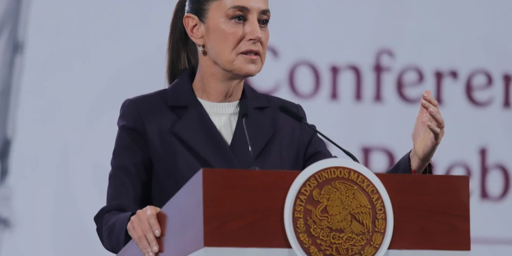 Meksikas prezidente Klaudija Šeinbauma. 