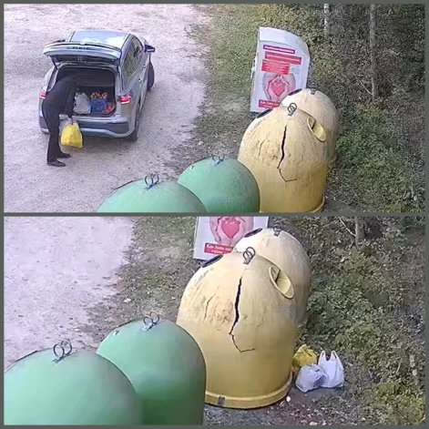 Ādažu vietvaras kārtības sargi nolamājuši kādu vīru, kurš atkritumus izmetis nevis konteinerā, bet gan pie tā nolicis maisiņus ar visādu drazu.