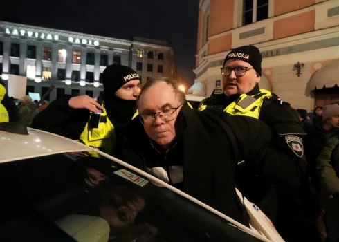 Протест на Домской: 10 000 участников и два инцидента.