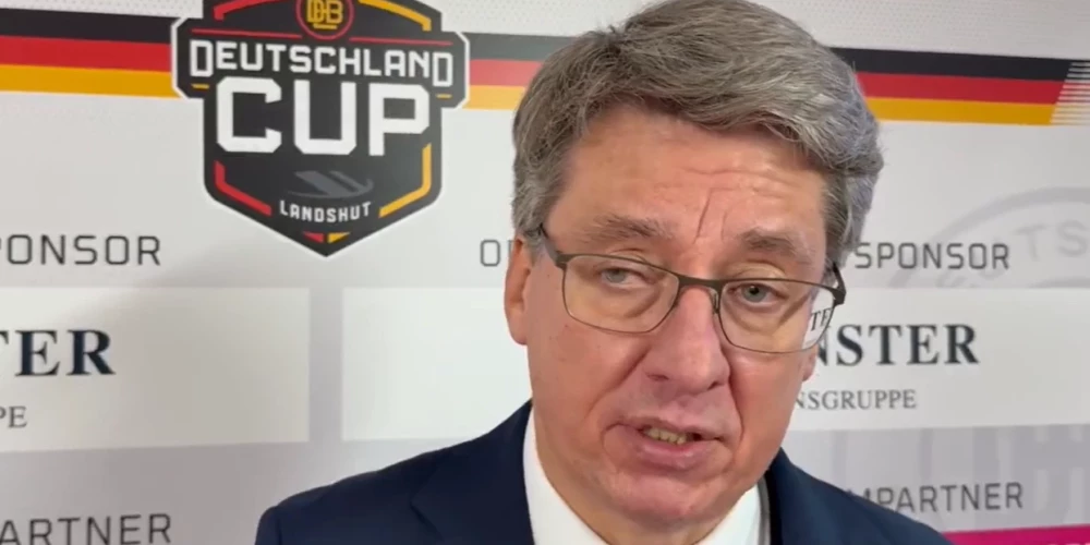 Latvijas izlases galvenais treneris Harijs Vītoliņš (ekrānuzņēmums no video)