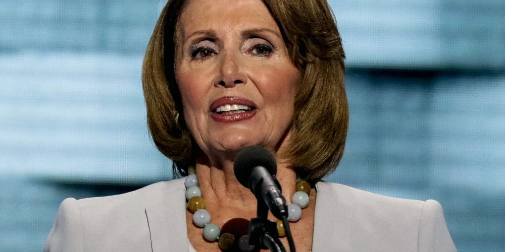 Bijusī ASV Kongresa Pārstāvju palātas spīkere demokrāte Nensija Pelosi.