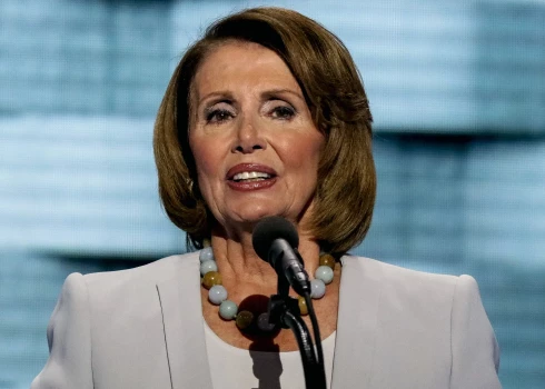 Bijusī ASV Kongresa Pārstāvju palātas spīkere demokrāte Nensija Pelosi.