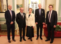 Baiba Uburģe, Juris Dambis un Kristaps Zariņš saņem Francijas Nacionālo ordeni mākslā un literatūrā