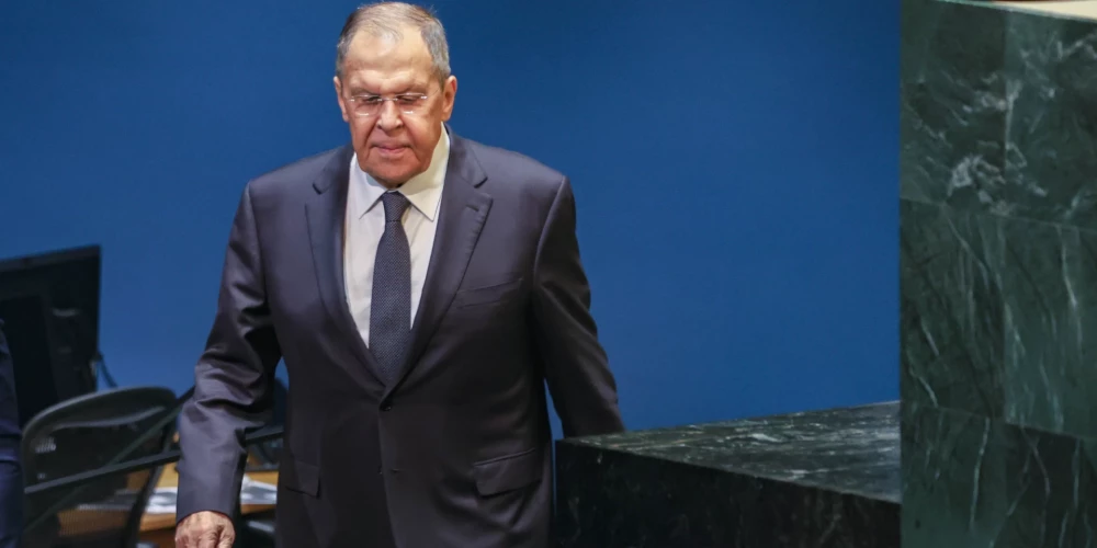 Krievijas ārlietu ministrs Sergejs Lavrovs.