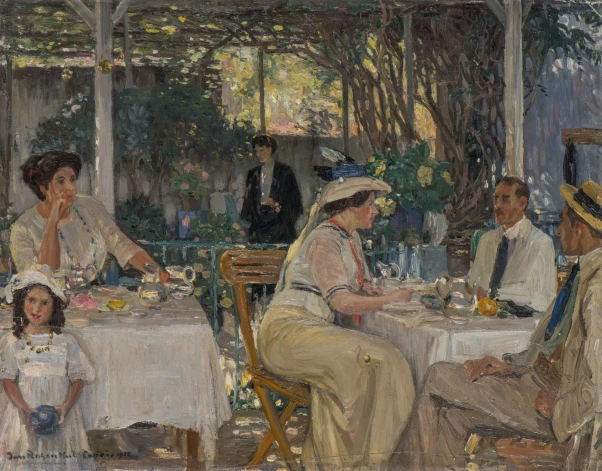 Janis Rozentāls "Uz terases Kapri".