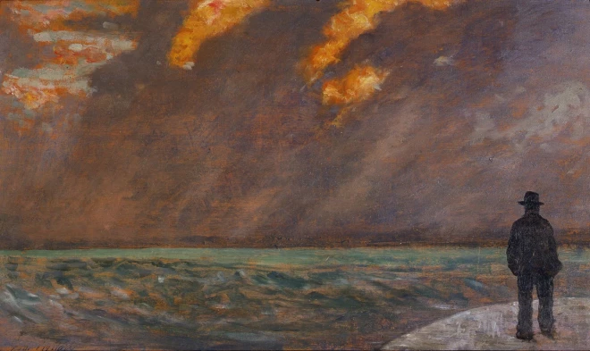 Džovanni Fatori "Saulriets jūra".