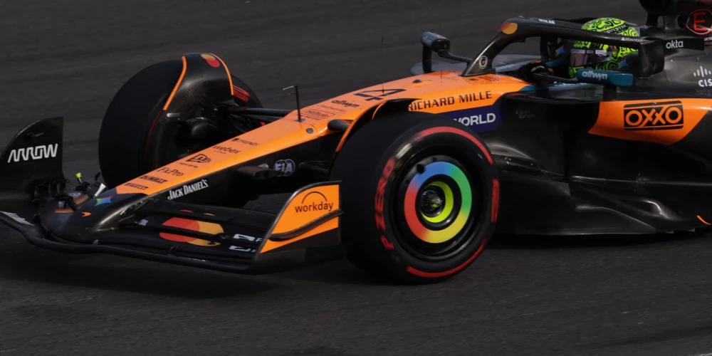 Noriss uzvar Sanpaulu "Grand Prix" sprinta kvalifikācijā.