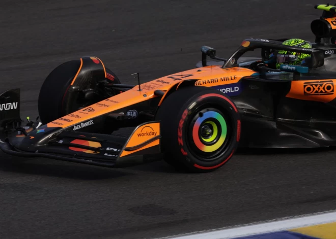 “McLaren” pilots Noriss ātrākais Sanpaulu sprinta kvalifikācijā