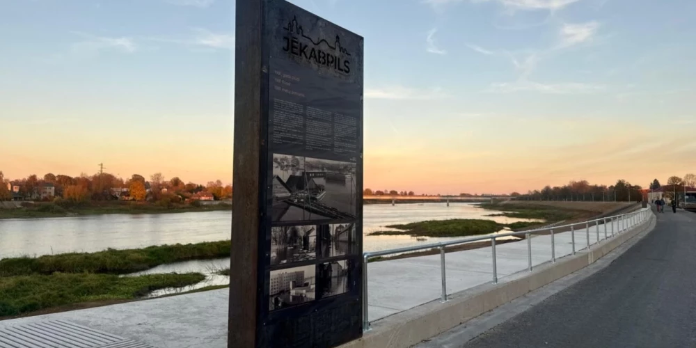 Lāčplēša dienā svinīgi tiks atzīmēts Jēkabpils aizsargdambja izbūves noslēgums.