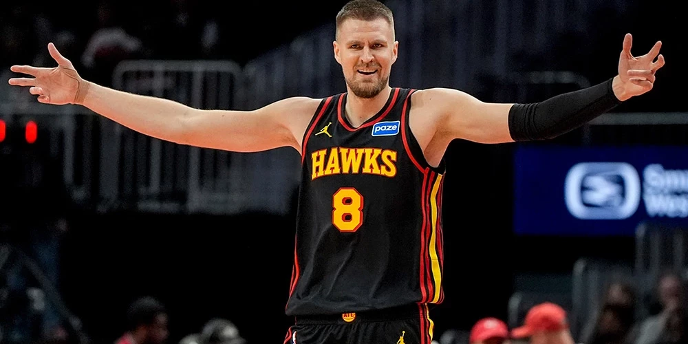 Porziņģis iekrāja 17 punktus, bet realizēja tikai vienu no septiņiem tālmetieniem.