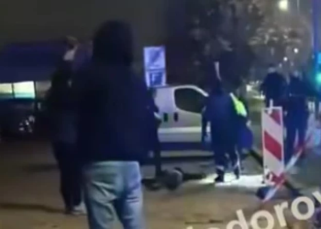 ВИДЕО: тихий пятничный вечер в Вецмилгрависе закончился поножовщиной