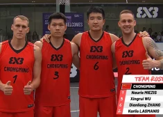 Lasmaņa un Mieža pārstāvētā Chongming" komanda iekļūst 3x3 basketbola Pasaules tūres posma ceturtdaļfinālā