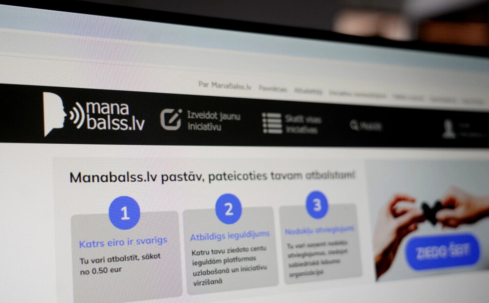 "Manabalss.lv" nepietiek resursu papildu elektroniskās parakstīšanās veidu ieviešanai