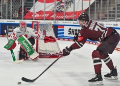 Latvijas hokeja izlase Vācijas kausa pēdējā mačā tiek pie uzvaras