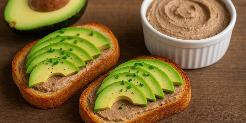 Aknu pastēte ar avokado
