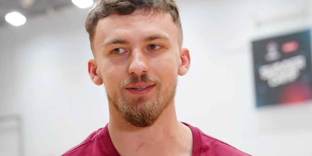 Latvijas basketbolists Kristers Zoriks. 