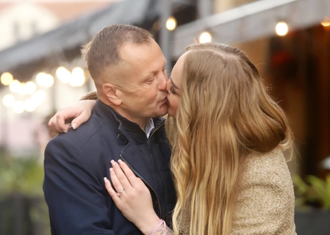 Dziedātāja Adriana Miglāne un uzņēmējs Oļegs Zabirko.