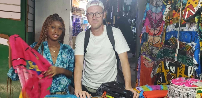 Jānis Krīvēns dimantu raktuvēs Sjerraleonē.