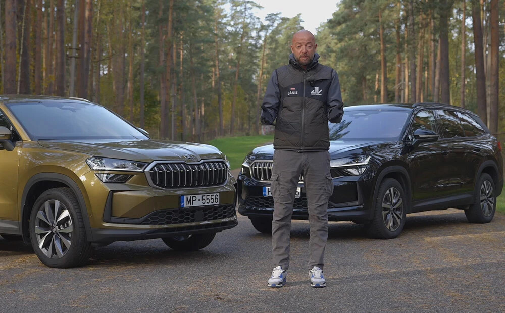 Ar hibrīdu vai bez? Jānis Vanks salīdzina divus Škoda Kodiaq