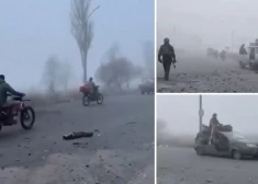 VIDEO: okupanti miglas aizsegā ar motocikliem, bojātiem auto un kājām burtiski ierāpo Pokrovskā, pēcāk sastopoties ar ukraiņu droniem