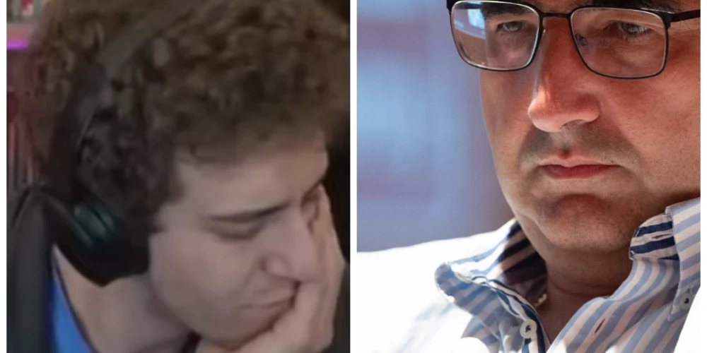 Daniels Narodickis savas dzīves pēdējā vakarā un Vladimirs Kramņiks (ekrānuzņēmums no video / Vidapress / ddp; kolāža: jauns.lv)